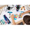 Maped - School and Craft Pencil Case Nightfall - Metal Zip - Blue