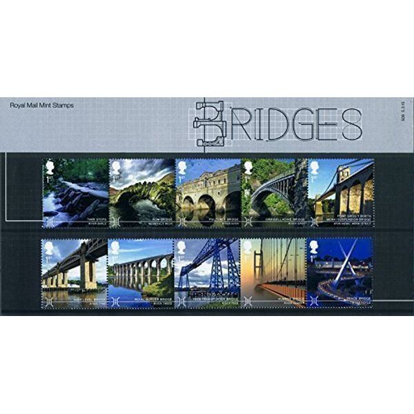 2015 British Bridges Presentation Pack PP482 (printed no. 508) - Royal Mail Stamps