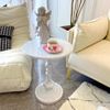 Sariny Side Table, Round Bedside Table, Sofa Side Table, Round Table, Coffee Table, Dining Table, Round Table, Dining, Round Table, Compact, Lightweight, Compact, Space-Saving, Easy Assembly,