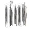17 Pcs Professional Dental Tools, Plaque Remover for Teeth, Professional Hygiene Cleaning Kit, Stainless Steel Oral Care Tools with Tooth Scraper Tartar Remover Pick Scaler Mirror Tweezers All in One