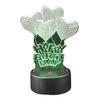 3D Happy Birthday LED Light – 7-Color Changing Table Lamp, Battery-Powered