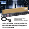 Lms Data 1U 8Way Horizontal 16A Schuko > Schuko Plug PDU