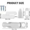DAJING x2 Sash Jammers - Extra Security Locks for uPVC Doors & Windows - White