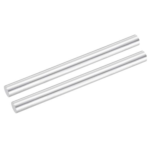 uxcell 2Pcs 0.63"(16mm) Dia Round Aluminum Rods, 7.9"(200mm) Long 6061 Aluminum Round Rod Solid Lathe Bar Stock for Industry Construction DIY Crafts, Silver