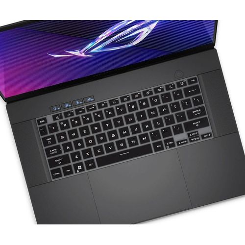 Keyboard Cover Skin for ASUS ROG Zephyrus G16 2024 16" GU605 GU605MV GU605MI GU605MY GU605MZ GU605MU, ASUS ROG Zephyrus G14 2024 14" GA403UU GA403UV GA403UI Keyboard Protector - Black