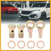 Partuto 2 Sets 16mm Banjo Hose Barb Bolt Fitting for Motorcycle Car Replacement
