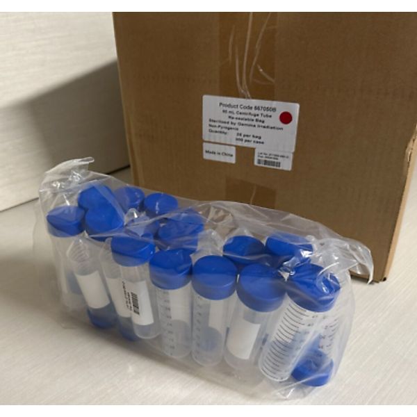 CELLTREAT Model #667050B 50ml Centrifuge Tubes Case of 300 New Box