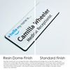 Badgemaster Simple Practice Essential Red White Personalised Name Badge 76 x 32mm White/Black Material