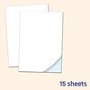 15 Sheets, Printable Vinyl Sticker Paper Waterproof A4, White