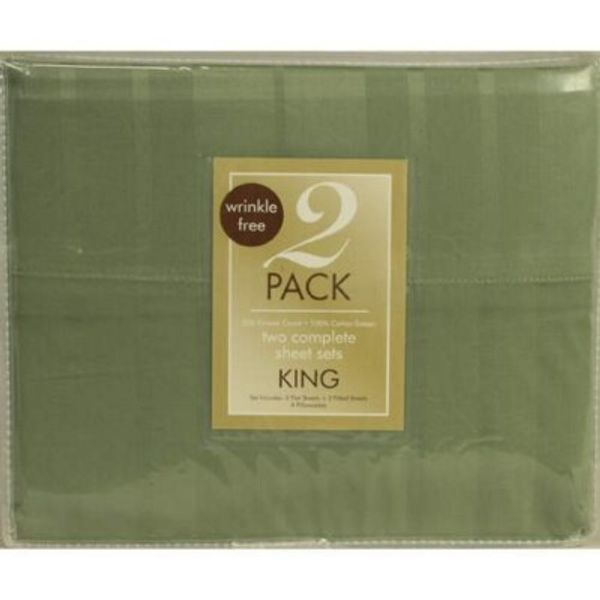 JS Royal Home Wrinkle Free Full Sheet Sets – 2 Packs (8 pc.) (2 COMPLETE SETS) F
