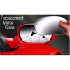 Left Passenger Side Stick-On Wing Mirror Glass