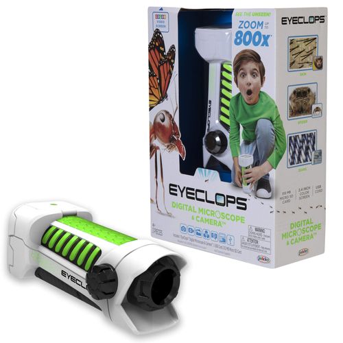 EyeClops Digital Microscope & Camera with Built in Color Screen -800X Zoom- Wireless - Use Indoors & Outdoors- Take Pictures & Video - Download to Windows PC & Mac – STEM