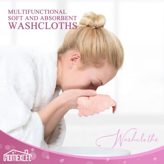 Microfiber Face Wash Cloths, Facial Cleansing Cloths, Reusable