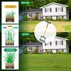 Adjustable Lawn Aerator 4-Spike 38'' Manual Grass Tool with Spring for Yard Care