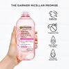 Garnier SkinActive Micellar Water with Rose Water and Glycerin, Facial Cleanser & Makeup Remover, All-in-1 Hydrating, 13.5 Fl Oz (400mL), 1 Count (Packaging May Vary)
