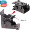 4 Pack Folding Shelf Brackets with Screws, Locking Hinges for Table Bed Leg