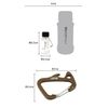 Chibi Nishi + Trimmers Custom Carabiner Set (Charcoal Gray)