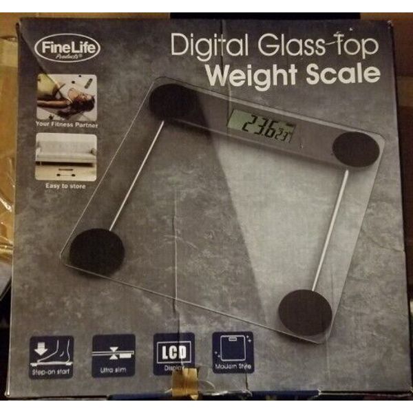 Fine Life Products Digital Glass Top Weight Scale