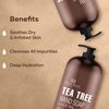 Botanic Hearth Tea Tree Liquid Hand Soap - Sulfate Free Formula - Multi Purpose Hand Wash with Aloe Vera and Therapeutic Grade Tea Tree Oil, Pump Dispenser - 16 fl oz