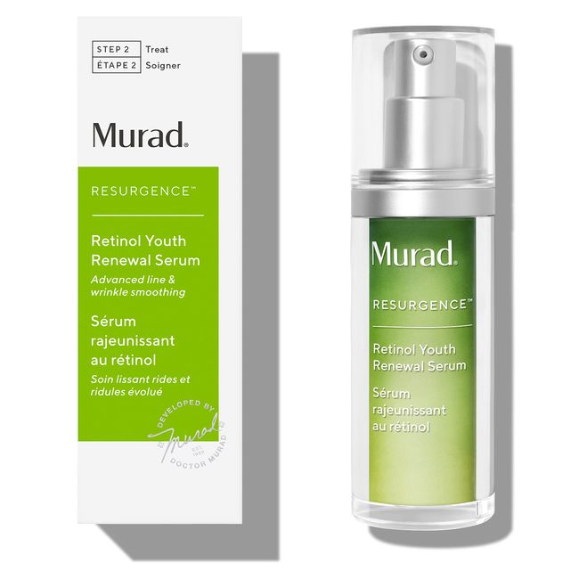 Murad Retinol Youth Renewal Serum - Resurgence Anti-Aging Serum for Lines and Wrinkles -Retinol Serum for Face and Neck for Smoother Skin, 1.0 Fl Oz