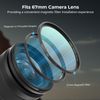 SMALLRIG 67mm Magnetic Circular Polarizer Filter Kit - Includes Filter Ring, T-mount Adapter, Waterproof & Scratch Resistant