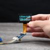 Waveshare 1.51inch Transparent OLED 128×64 Resolution Light Blue Color Display Compatible with Raspberry Pi Embedded Independent Driver Chip, Using SPI/I2C Interfaces