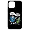 iPhone 15 Plus Funny Floppy Disk vs. USB Flash Drive Cartoon Design Case