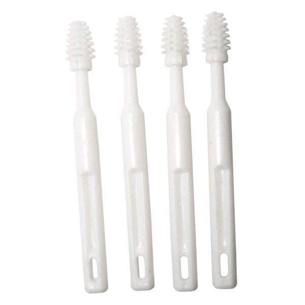 Rehabilitation Advantage Gum, Teeth, & Tongue Massage Brushes, Set of 4,White