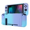 eXtremeRate PlayVital Switch Console Compatible Back Cover, Split Design Protective Case for NS Joycon Handhelds (Hard), Protective Case for Switch Dock (Hard) [Gradation Violet Blue]