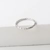925 Sterling Silver Hammered Textured Thin Small Adjustable Open Toe Ring