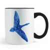 Constellation: Cygnus the Swan Mug- Black Handled Coffee and Tea Mug