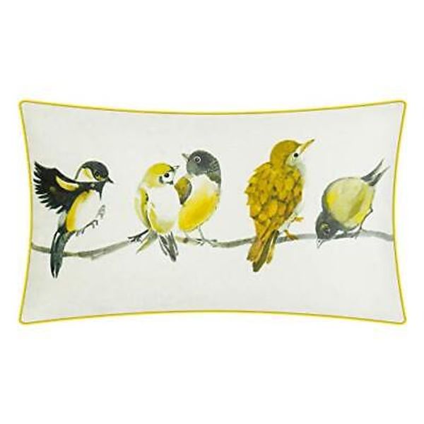 Watercolor Bird Velvet Lumbar Decorative Throw Pillow Cover 12x20 Birds-14"x24"