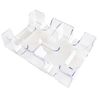 Yuanhe Clear 2 Deck Canasta Playing Card Tray-No Swivel Base
