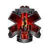 CafePress 911 EMS Sticker Square Bumper Sticker Car Decal