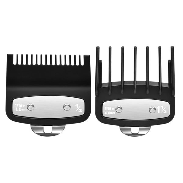 Tiardey 0,5 Clipper Guards für Wahl Cordless Clipper Cutting Guards für Wahl 0,5 mit Metallclip 1/16 Zoll und 3/16 Zoll (1,5 und 4,5 mm)