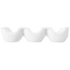 Apollo 1742 White Ceramic 6 Egg Holder, 15.7x10x3.8