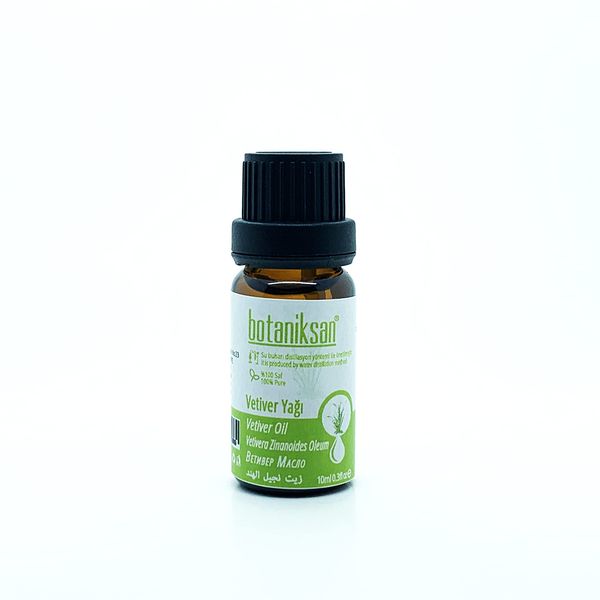 Botaniksan Vetiver Yağı 10ML Distilasyon, Saf, Doğal, Katkısız