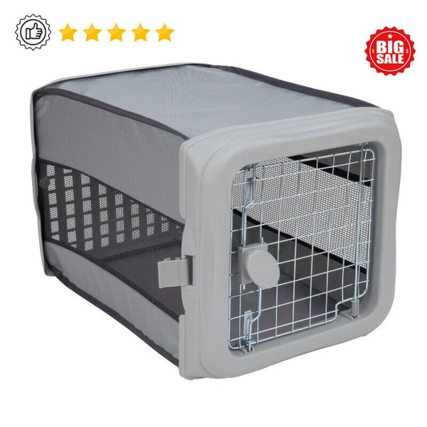 Dog Kennels Crates Collapsible Pop-up Pet Kennel Small Strong Home Foldable New