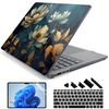 Batianda Premium Case for 2024 Microsoft Surface Laptop 13.8" Touchscreen (7th Edition) Creative Pattern Durable Scratch-Resistant Easy Install,with Keyboard Cover & Screen Protector,Blooming Flowers