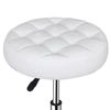 Round Vanity Stool Chair Adjustable 360°Swivel Makeup Ottoman Stool for Bedroom