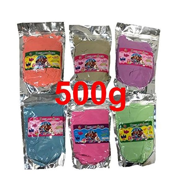 Just4baby Magic Motion Moving Space Play Sand 500g Variety Colours (500g Original Sand)