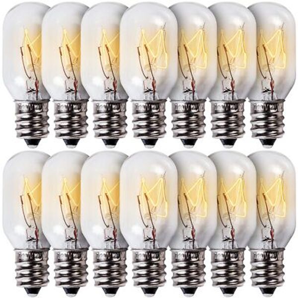 14 Packs E12 T20 15W Salt Rock Lamp Bulb 120V 2700K Warm White Light for Hima...