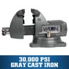 Wilton Mechanics Bench Vise, 4" Jaw Width, 4-1/2" Jaw Opening, 3-7/16" Throat (Model 744)