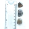 Black Moonstone Small Tumbled Stones - 3 Pc