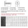 Dreneco High Tensile Machine Bolts Hex Socket Countersunk Screws, M6×25mm,20 pcs