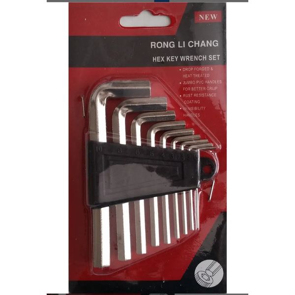 108pcs Hex Key Hollow Set Screw Key 9 sizes Assortment