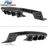 Fits 16-24 Chevy Camaro SS LT LS Gloss Black PP Rear Bumper Lip Diffuser Spoiler