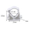 Hoopever 20Pcs 25mm PVC Pipe Clamps Fix Support White
