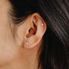 Candyfancy 20/18/16G 2PCS Titanium Threadless Nose Studs – Push-in Nose Piercing with Clear CZ (6/8/9/10/12mm)