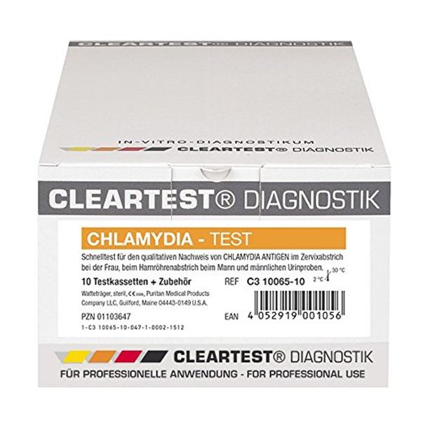 CLEARTEST 01103647 Chlamydia Complete Set (Pack of 10)